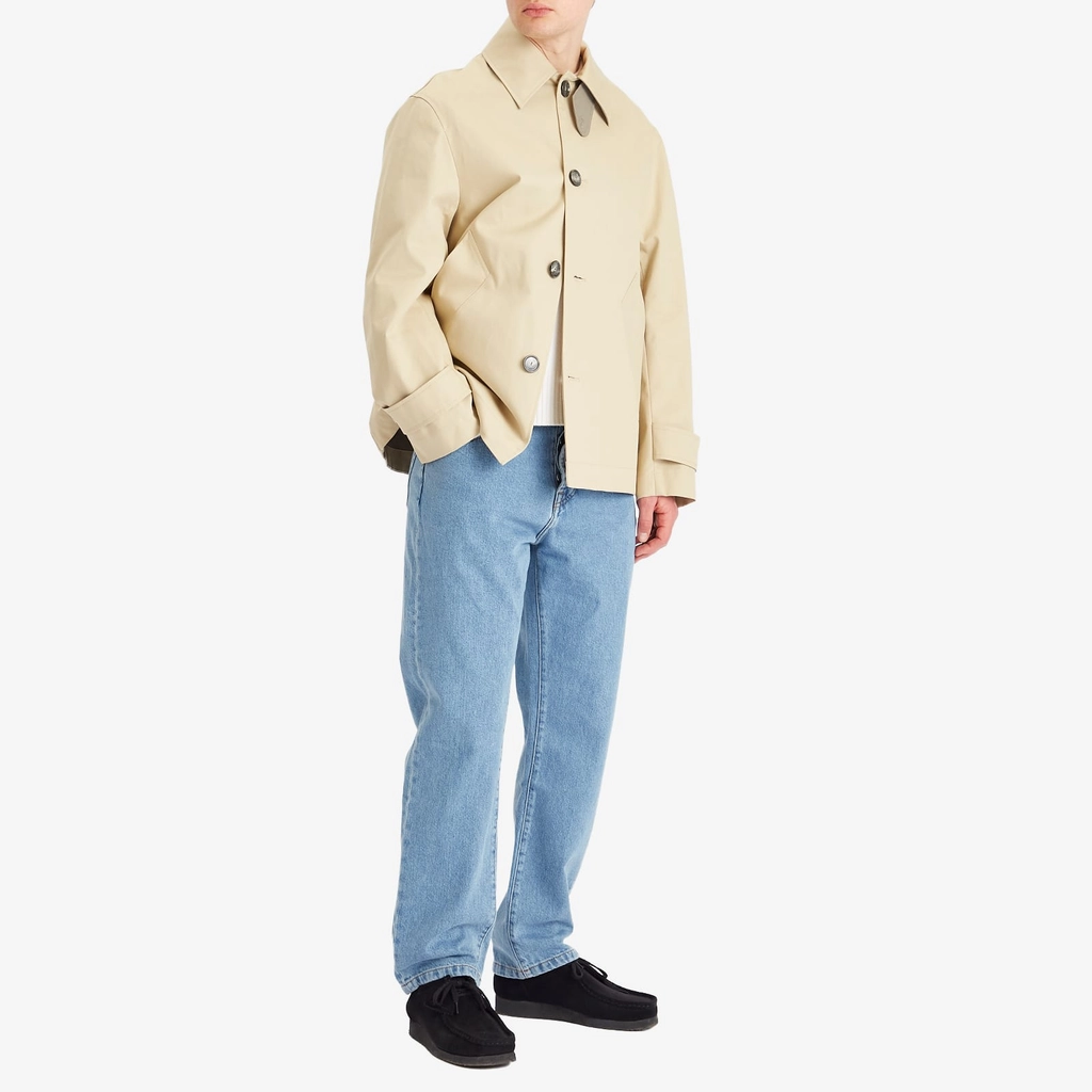 AMI Paris Men's Button Cotton Jacket Ginger/Ash